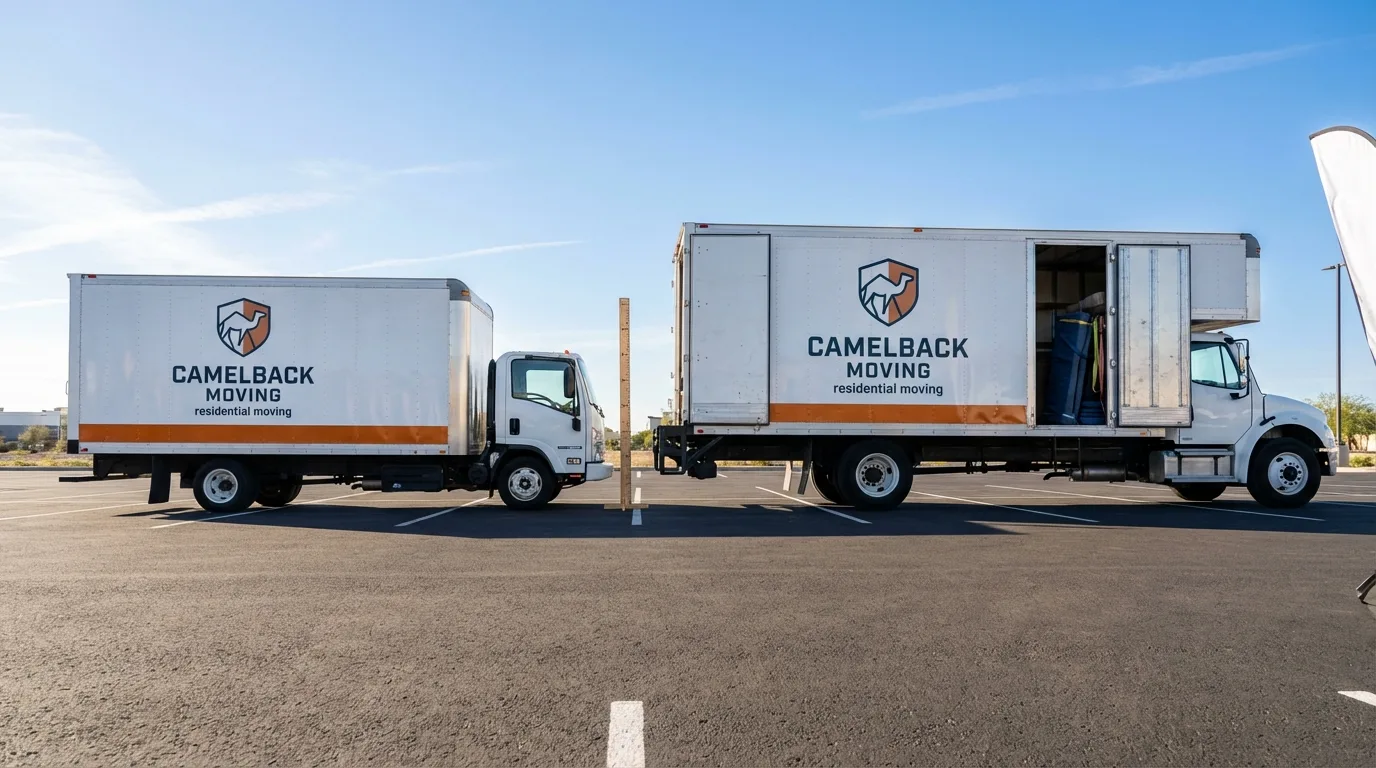 Moving truck size capacity guide in Claremont